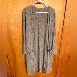 Torrid size 2 long grey cozy cardigan